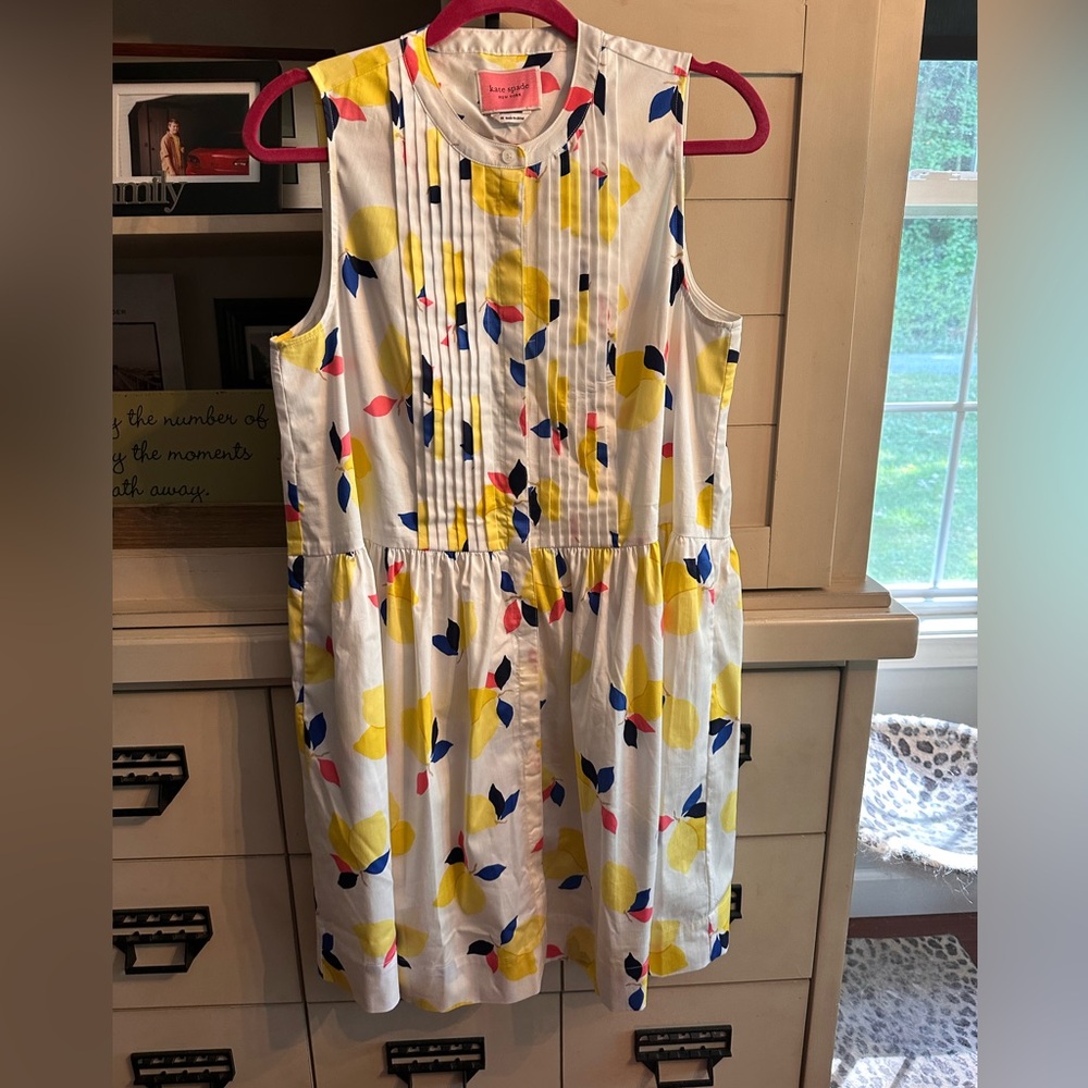 Kate Spade woman’s Dress with Yellow, Blue, and Red Accents